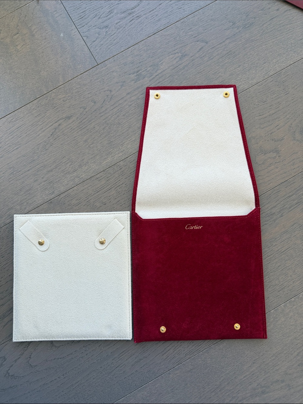 Authentic Cartier Jewelry Pouch / Chain Case